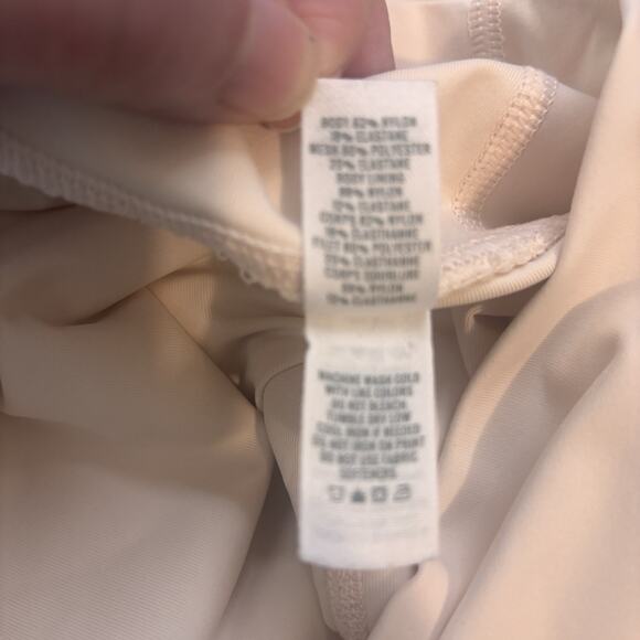 Aerie Offline Real Me Size Large Blush Pale Pink Leggings Mesh Cut Out Pockets - Picture 6 of 11